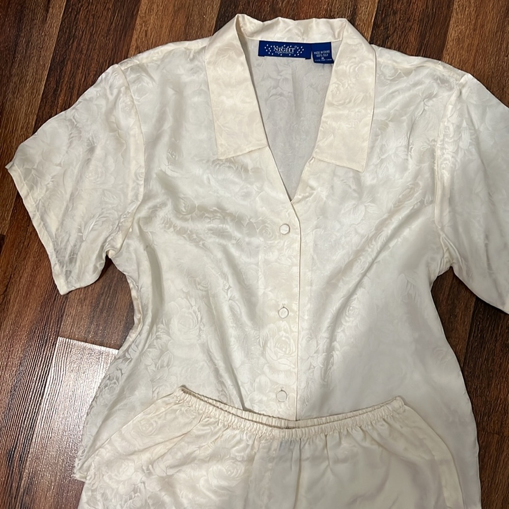 Vintage silk pajamas set size S - Picture 3 of 7